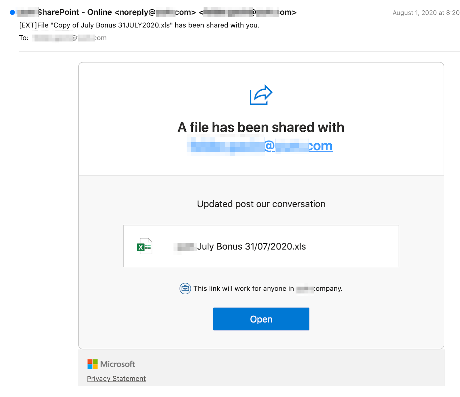 Microsoft SharePoint Phishing Scam – Critical Notices – Security - UMBC