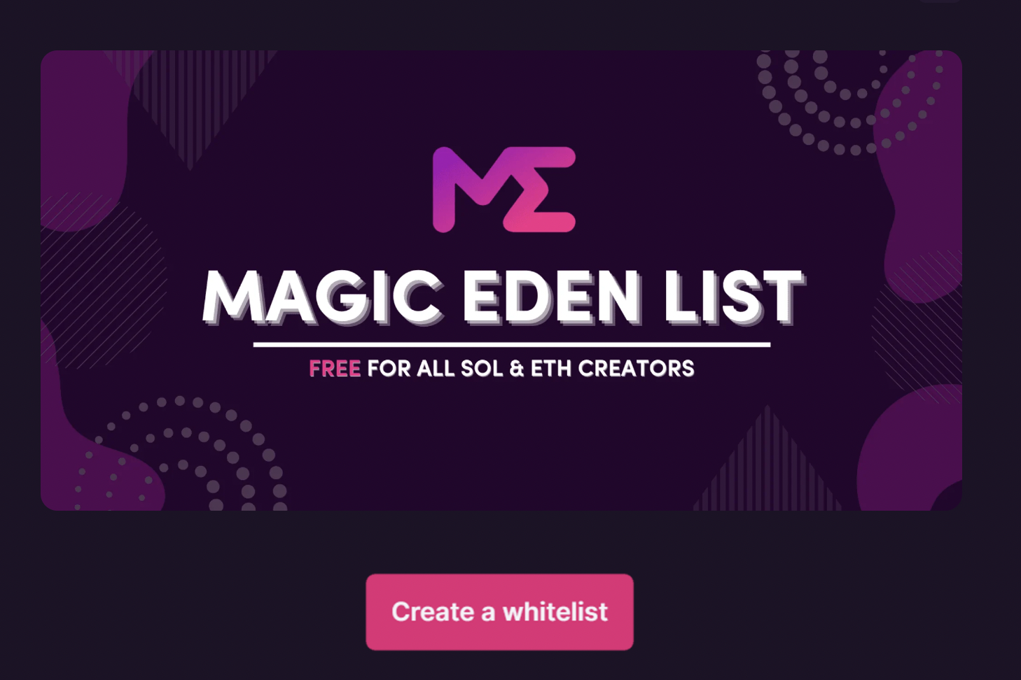Magic Eden List