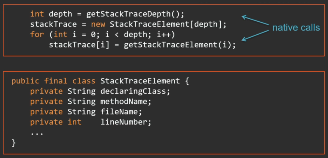 Java stack trace