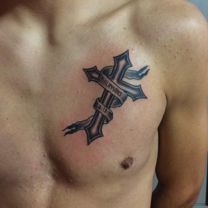 ลายสักไม้กางเขนผู้ชาย1