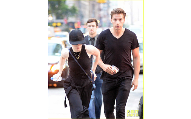 Hunter Johansson and Scarlett Johansson were seen walking on the street