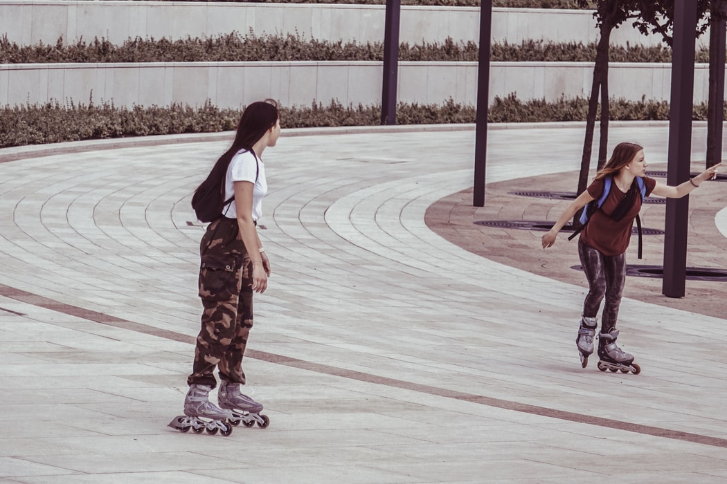People roller skating