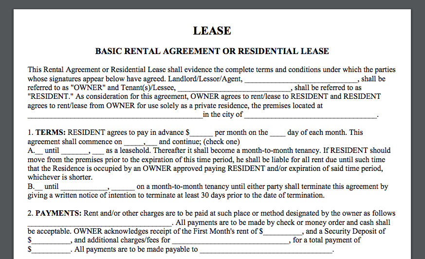 how to create a basic rental agreement eversign