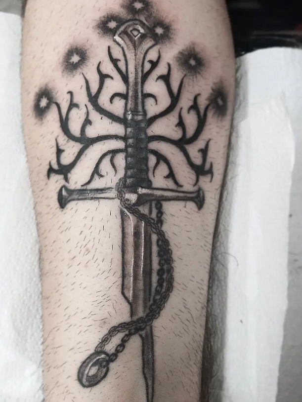 sword dagger knife tattoo designs