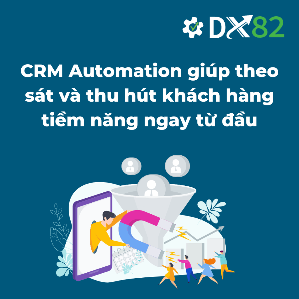 CRM Marketing automation giúp theo sát và thu hút khách hàng tiềm năng ngay từ đầu